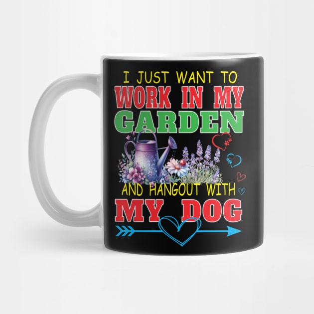 Gardening Dog Lover Gardener Garden Pet Plants by Envision Styles